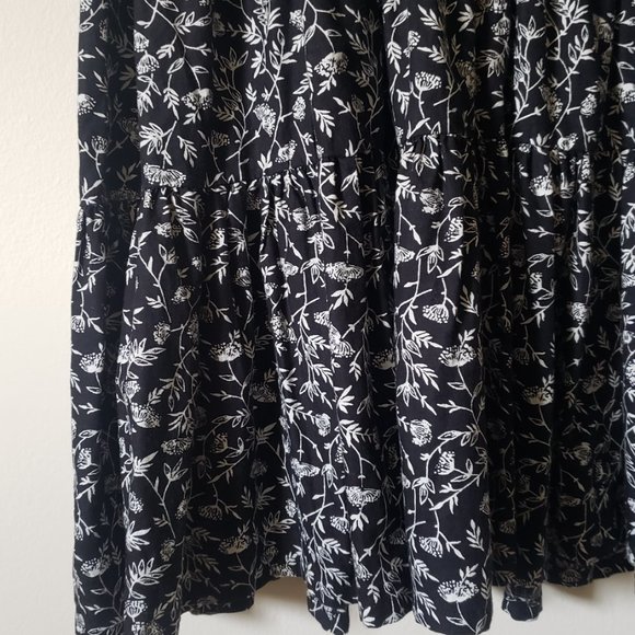 Ditsy Floral Print Empire Waist Dress - Picture 2 of 5